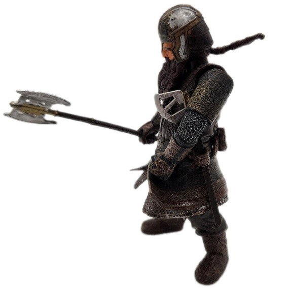 Marvel GIMLI LOTR 4.75" Action Figure Vintage Toy Biz Lord Of The Rings 2002 NLP - Picture 3 of 6